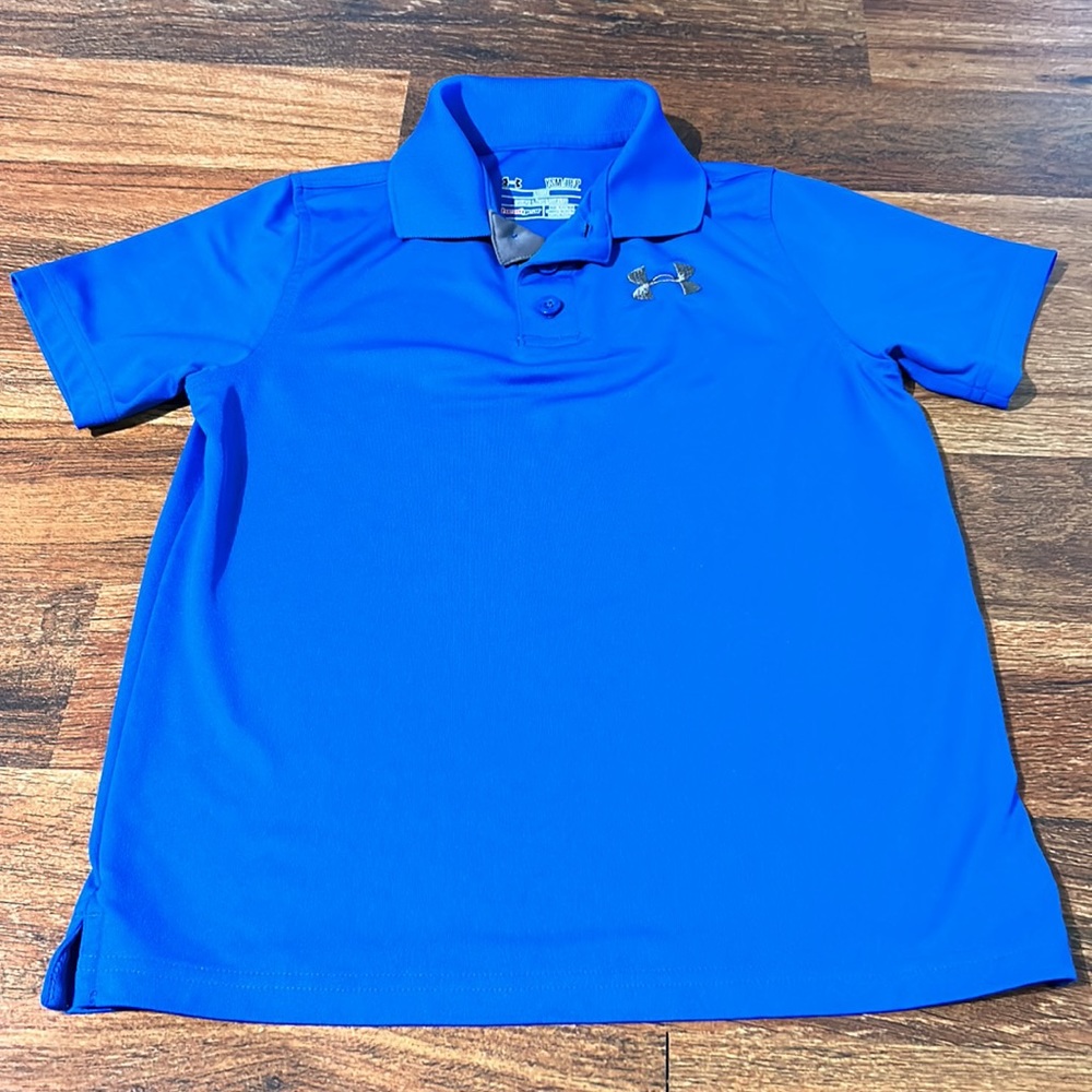 Boys Blue Under Armour Polo